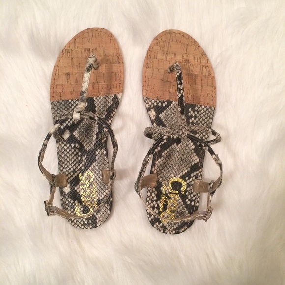 Circus by Sam Edelman snakeskin print sandal - Picture 2 of 8